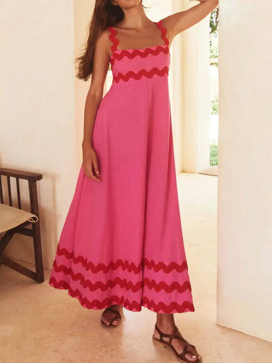 Square Neck Strap Dress