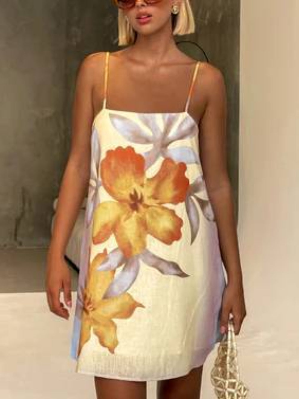 Floral Fitted Cami Dress