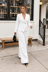 Long Sleeve Two Piece Blazer Pants Set