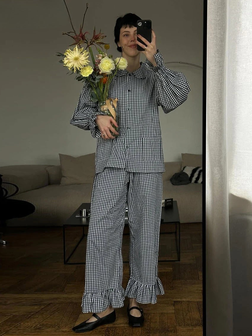 Plaid Cotton 3 Piece Set