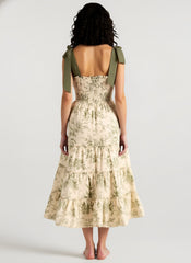 Spaghetti Strap Floral Maxi Boho Dress