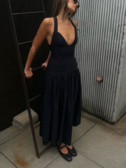 Exquisite Peplum Drop Waist Dress