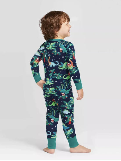 Christmas Dinosaur Family Pajama Set