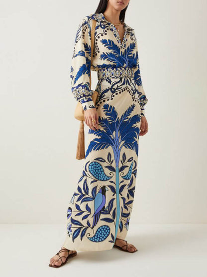 Palm Tree Floral Crop Shirt