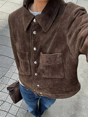 Lapel Single-Breasted Jacket