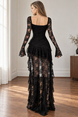 Enchantingcore Transparent Bodice Midi Dress