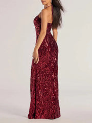 Vintage Sequin Evening Dress