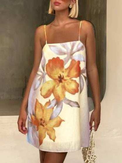 Floral Fitted Cami Dress