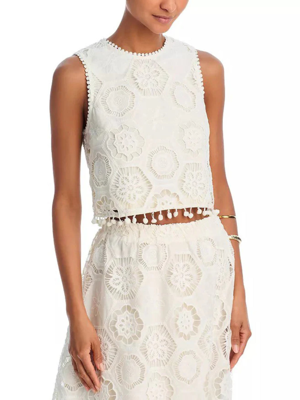 Hollow Lace Tank Top