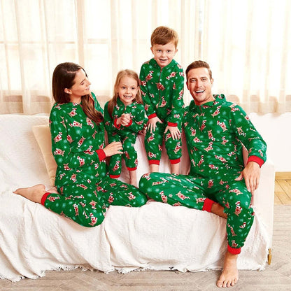 Multicolor Holiday Family Hooded Onesies