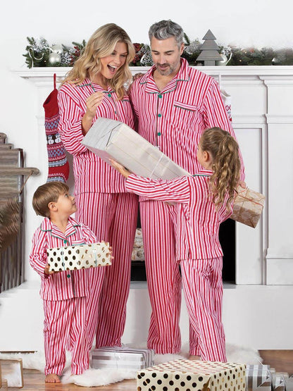Striped Matching Family Christmas Pajamas