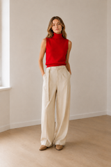 Slim Turtleneck Knit Top