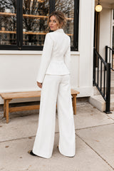 Long Sleeve Two Piece Blazer Pants Set