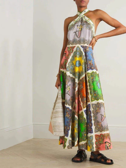 Fashion Floral Strapless Cami Dress