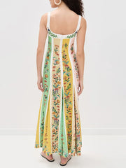 Floral Strapless Maxi Dress