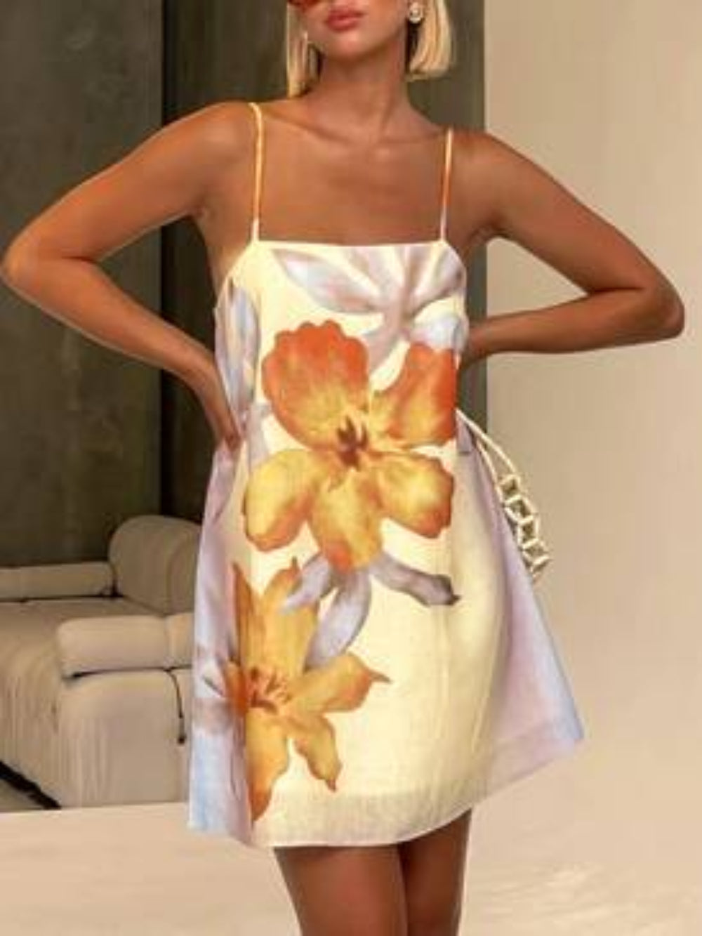 Floral Fitted Cami Dress