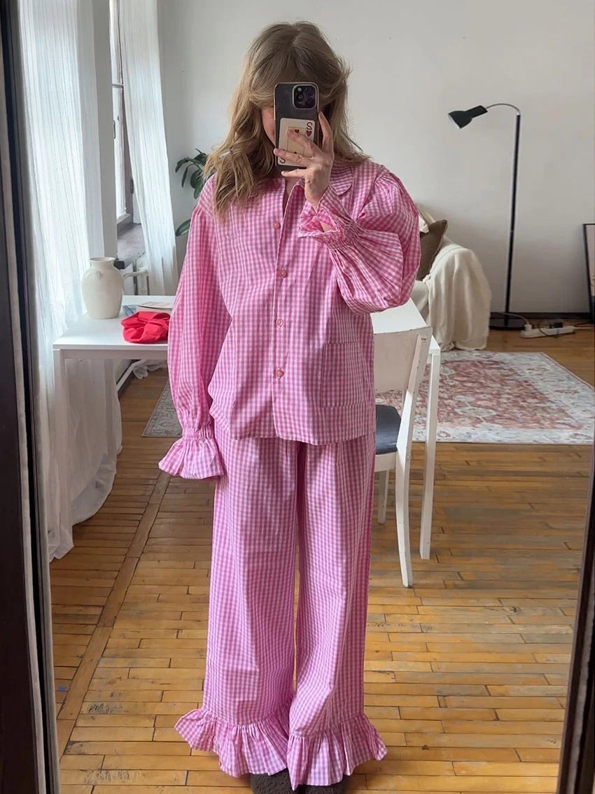 Plaid Cotton 3 Piece Set