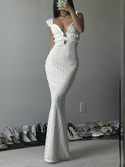 French-Inspired Slimming Backless Dress