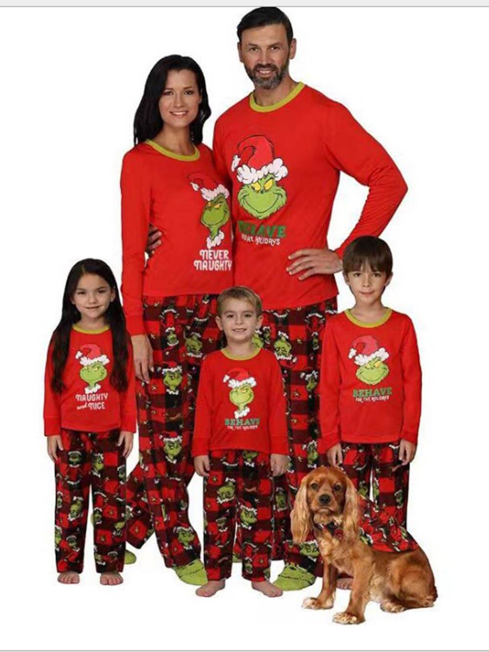 Monster Print Christmas Pajama Set