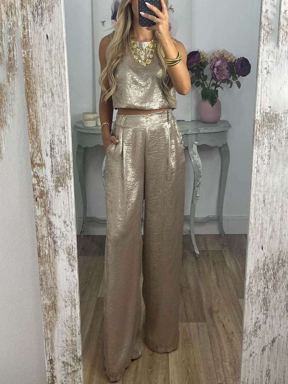 Casual Vest and Trousers Set