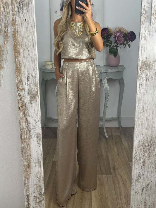 Casual Vest and Trousers Set