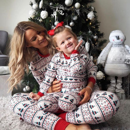 Christmas Round Neck Family Pajama Set