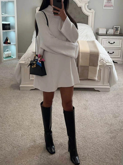 Loose Fit Turtleneck Sweater