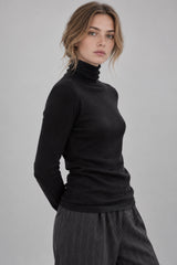 Soft Wool High Neck Fitted Base Layer