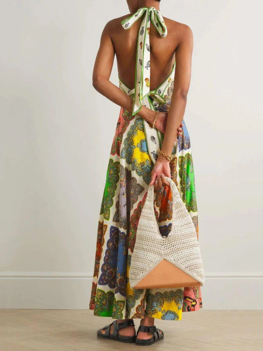 Fashion Floral Strapless Cami Dress