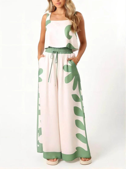 Folk Floral Two Piece Outfit