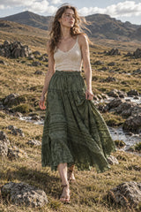 Fairy Graceful Tiered Maxi Skirt