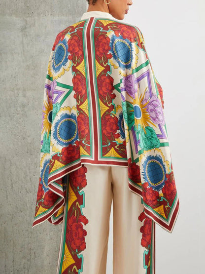 Floral Print Single Breasted Shirt