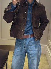 Lapel Single-Breasted Jacket