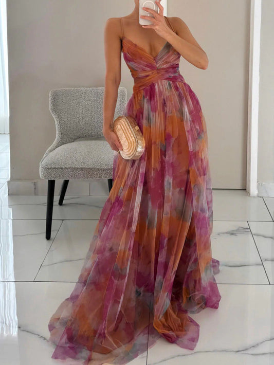 Mesh Floral Cami Dress