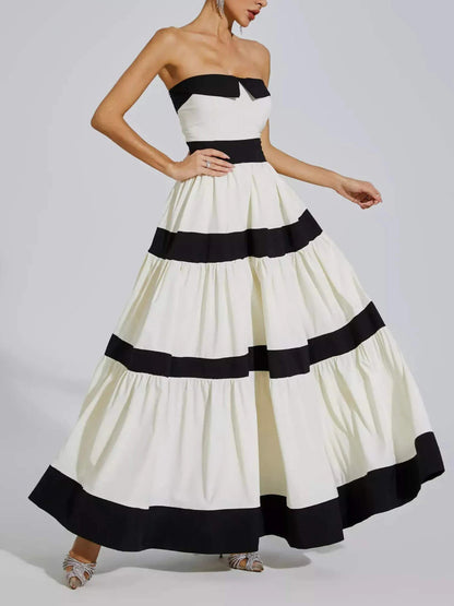 Colorblock Striped Dres