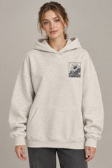 Vintage Graphic Loose Pullover Hoodie
