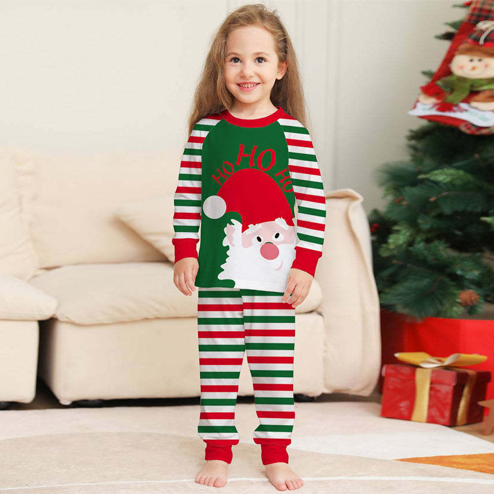 Family Matching Xmas Stripe Pajamas
