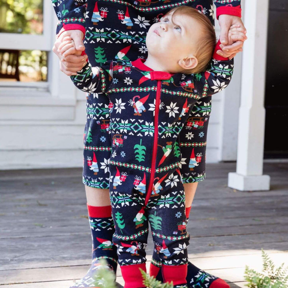 Family Matching Santa Snowflake Pajamas