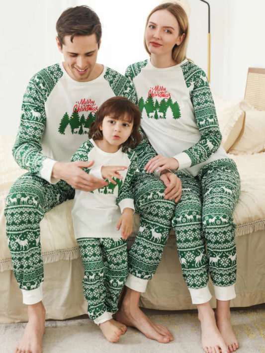 Christmas Print Family Pajama Set