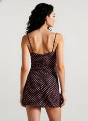 Sexy Polka Dot Off-Shoulder Bodycon Mini Dress