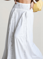 Boho Lace Patchwork Maxi Skirt