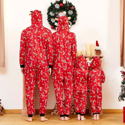 Multicolor Holiday Family Hooded Onesies