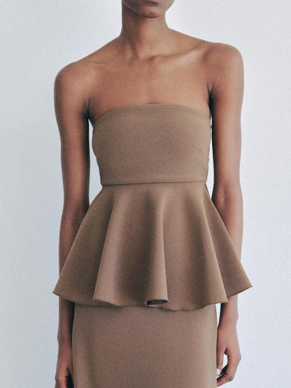 Classic Pleated Bandeau Top