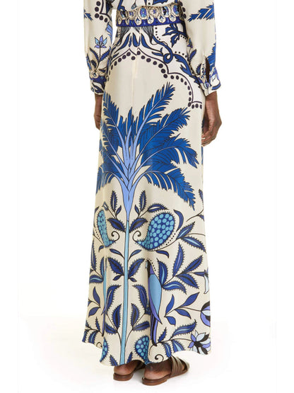 Palm Tree A-Line Skirt