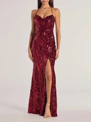 Vintage Sequin Evening Dress