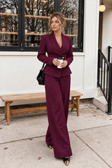 Long Sleeve Two Piece Blazer Pants Set