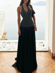 Sexy Halter Sweet & Spicy Maxi Dress