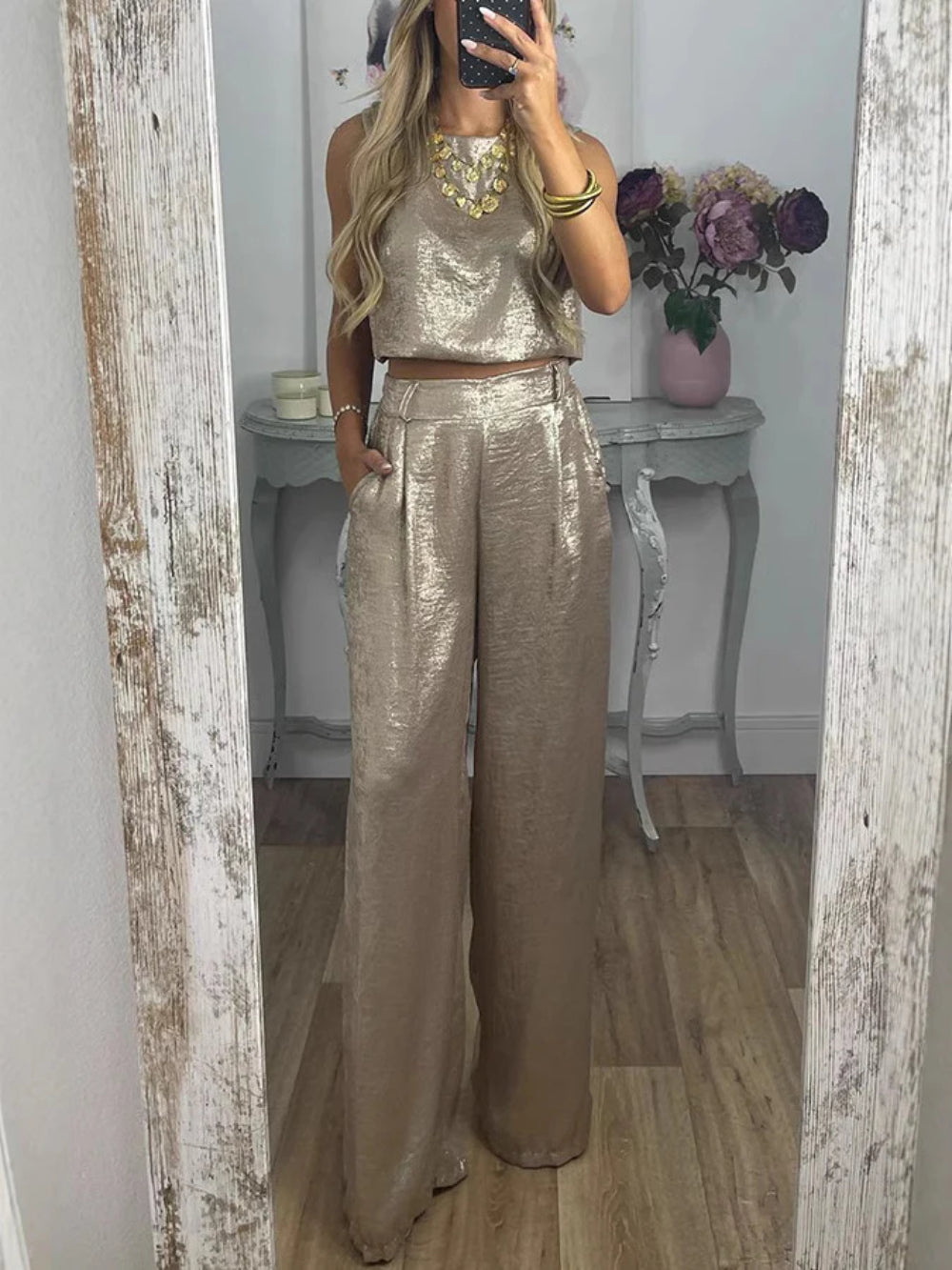 Casual Vest and Trousers Set