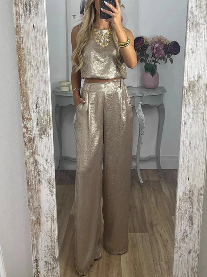 Casual Vest and Trousers Set