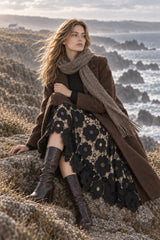 Elegant Flower Hollow Out Lace Skirts